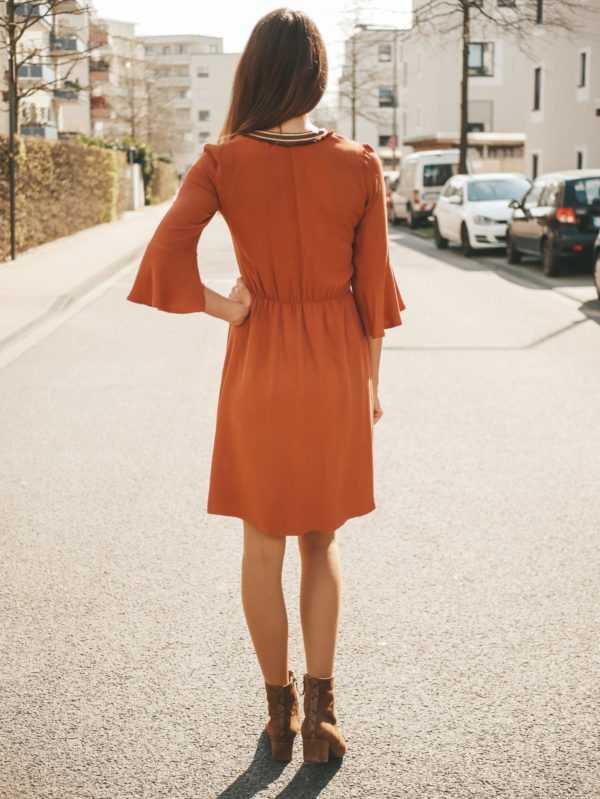 Boho-Kleid Valentina Rückenansicht