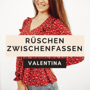 Rüschen an Schulter nähen Patternhack Valentina La Bavarese