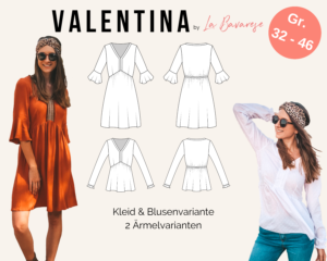 Schnittmuster Boho Kleid Valentina La Bavarese