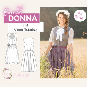 Titelbild Schnittmuster Dirndl Donna La Bavarese