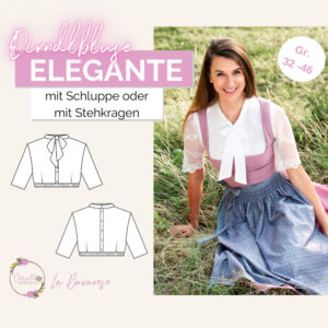 Titelbild Dirndlbluse Schnittmuster Elegante