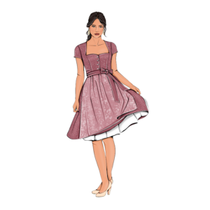 Dirndlschnittmuster Dirndlkleid Dolce La Bavarese