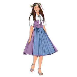 Dirndl Schnittmuster Dirndl Classico La Bavarese