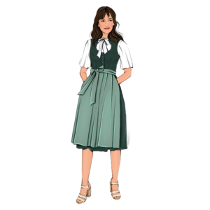 Dirndl Schnittmuster Dirndl Donna La Bavarese