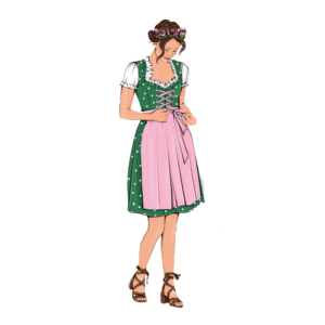 Dirndlschnittmuster Dirndl Bella La Bavarese