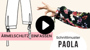 Ärmelschlitz einfassen Schnittmuster Boho Kleid Paola