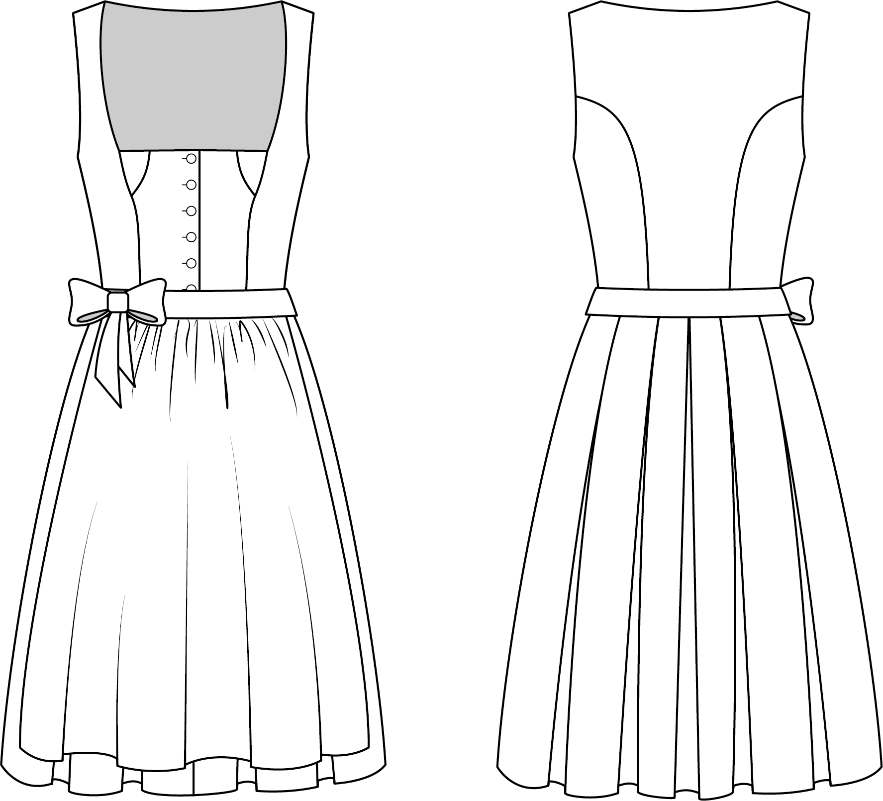 Dirndl Schnittmuster