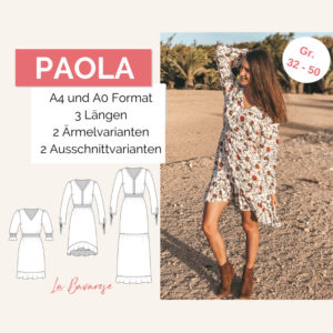 Shoptitelbild Schnittmuster Bohokleid Paola