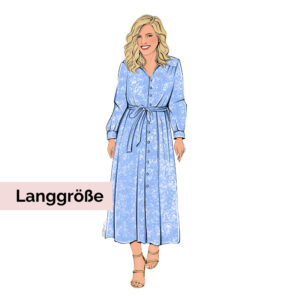 Schnittmuster Hemdblusenkleid Olivia Langgröße