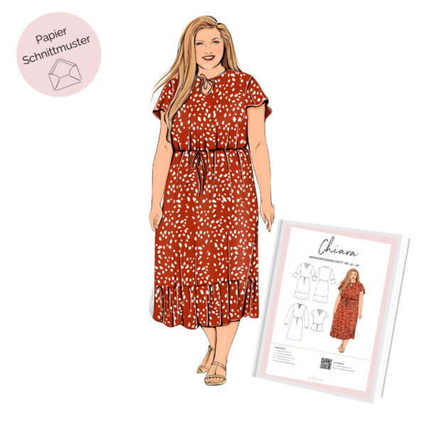 Papierschnittmuster Sommerkleid Chiara La Bavarese