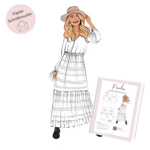 Papierschnittmuster Bohokleid Paola La Bavarese
