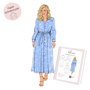 Papierschnittmuster Hemdblusenkleid Olivia La Bavarese