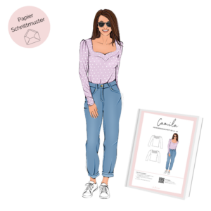 Papierschnittmuster Jerseyshirt Camila La Bavarese