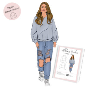 Papier Schnittmuster AllDay Hoodie La Bavarese
