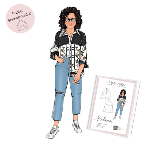 Papierschnittmuster Bluse Paloma
