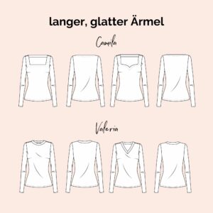 Schnittmuster Jerseyshirt Puffärmel