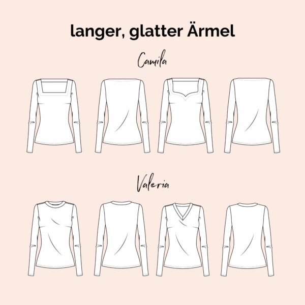 Schnittmuster Jerseyshirt Puffärmel