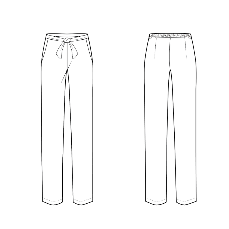 technische Zeichnung Basic Pants