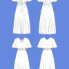 Schnittmuster Sommerkleid mit V-Ausschnitt und Glockenärmeln Cayetana La Bavarese