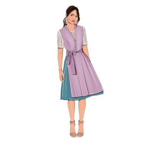 Dirndl Schnittmuster Isabelle hochgeschlossen La Bavarese