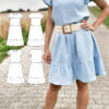 Schnittmuster Damen Stufenkleid Sommerkleid weites Kleid Bonita La Bavarese