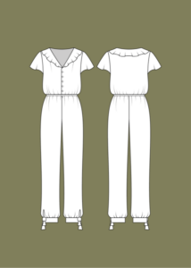 Schnittmuster Damen Jumpsuit Boho Penelope La Bavarese