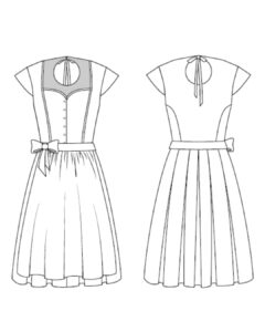 technische Zeichnung Dirndl Dolce Dirndl schnittmuster La Bavarese