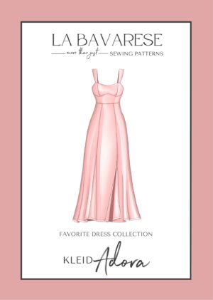 Schnittmuster Hochzeit Gast Trägerkleid Adora