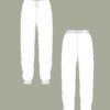 technische Zeichnung Sweat Pants Sunday Joggers Schnittmuster Damen