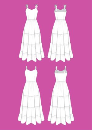 Schnittmuster Maxikleid RAFAELA