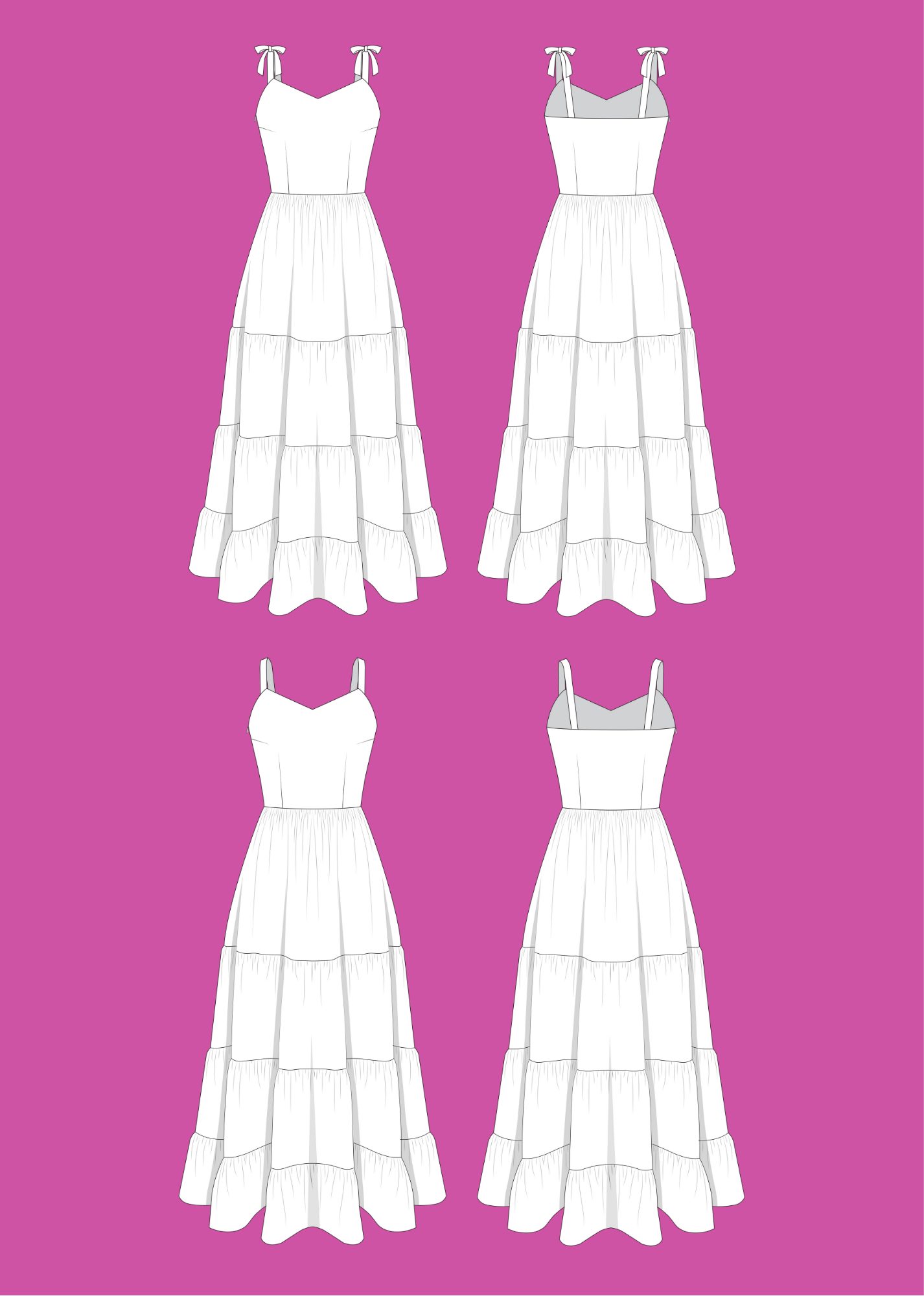 Schnittmuster Maxikleid RAFAELA