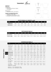 Schnittmuster Dirndlbluse Alma