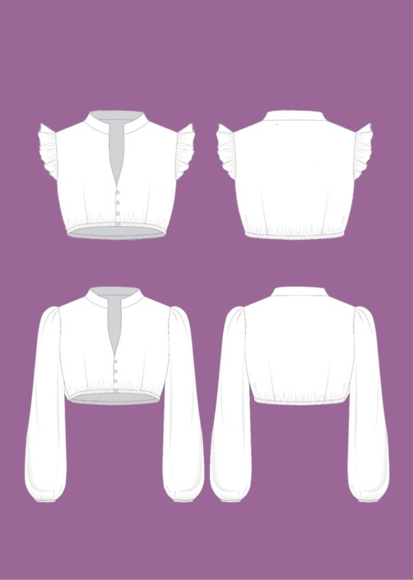 Schnittmuster Dirndlbluse Alma