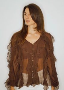 Schnittmuster Volantbluse Carrie